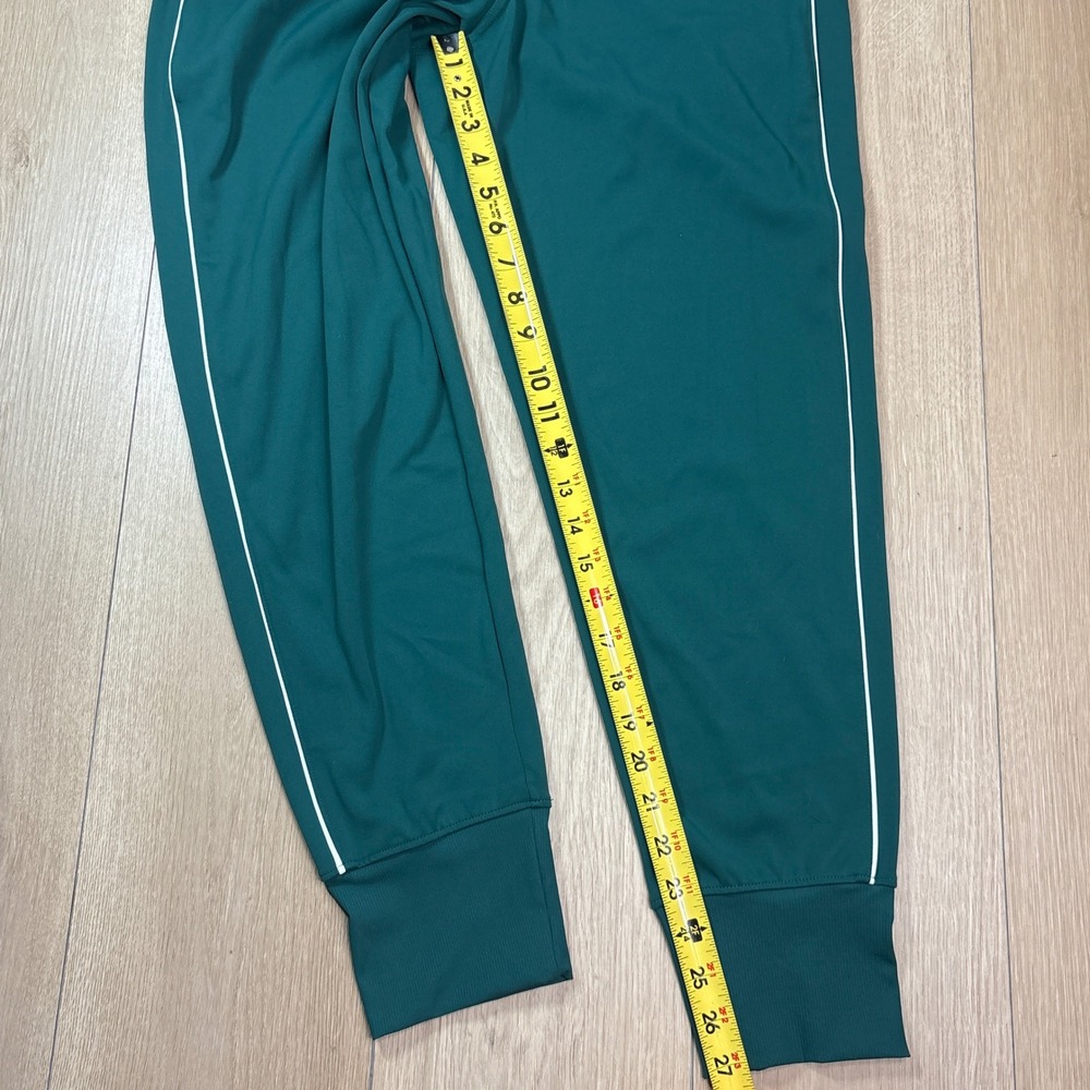 Athleta Venice Joggers Green Teal White Piping High Rise Pants 854423-11 Medium - Picture 6 of 7